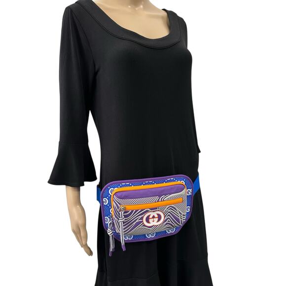 Gucci Jersey GG Monogram All Over Sporty Belt Bag - Picture 7 of 8